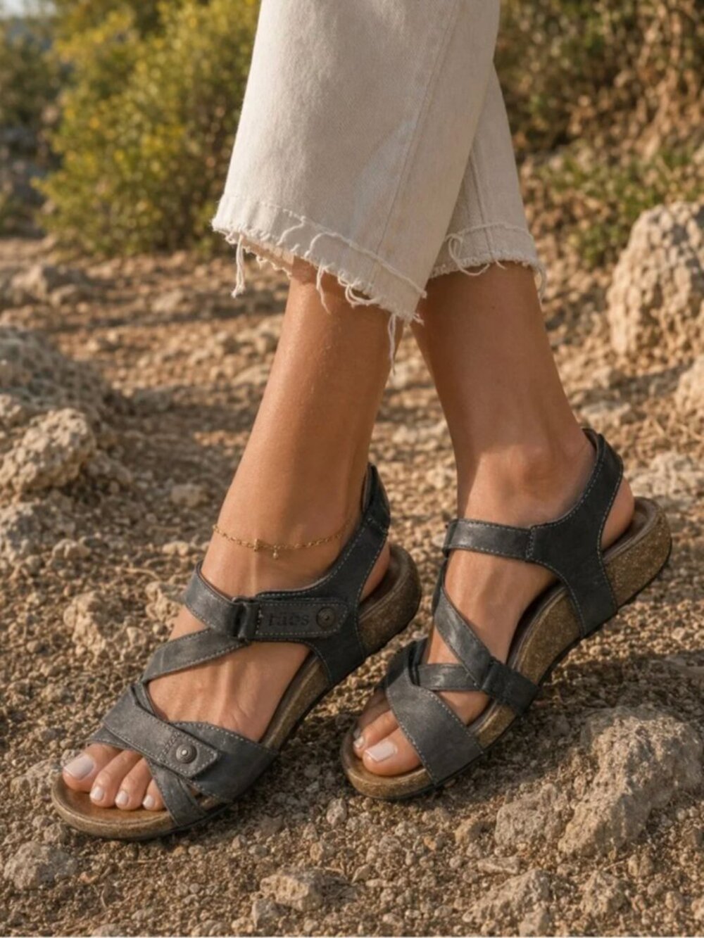 TAOS Trulie Blue Braided Leather Sandals 12-12.5 US/43 EU